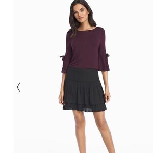 SALE White House Black Market soft tired mini skirt 12